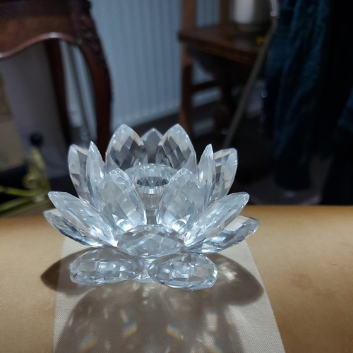 Swarovski crystal water lily - water,
