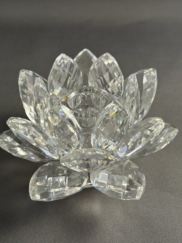 Swarovski water lily candle - water,