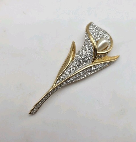 Vtg swarovski crystal calla - vtg,