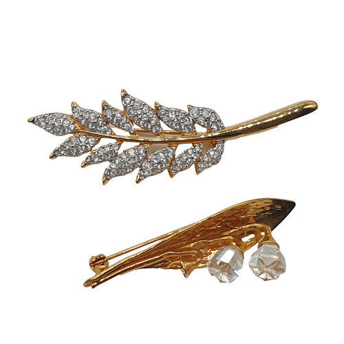 Swarovski brooches crystal - x2,